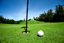 a close up of a golf game